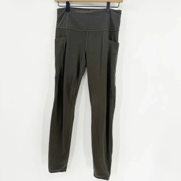 Athleta Elation Pocket Leggings‎ Womens Size M Gray Pull On Yoga Athletic - Picture 1 of 4